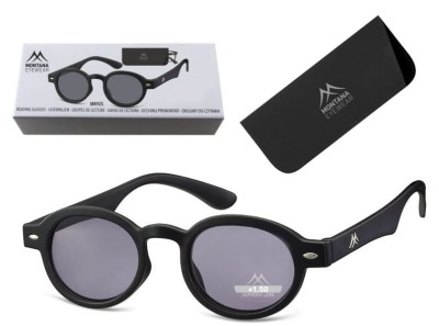 Przyciemniane Asferyczne Okulary do czytania Lenonki Montana MR92S moc: +3.5