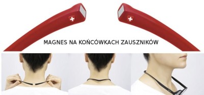 Okulary Na MAGNES do Czytania PLUSY Damskie Męskie MR60D moc: +2