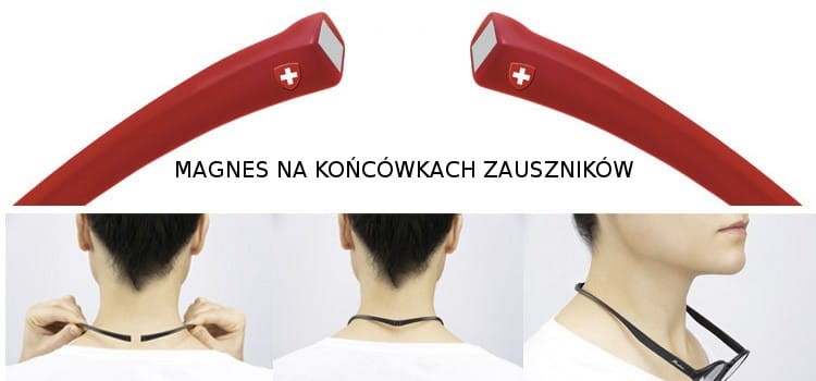 Okulary Na MAGNES do Czytania PLUSY Damskie Męskie MR60D moc: +1