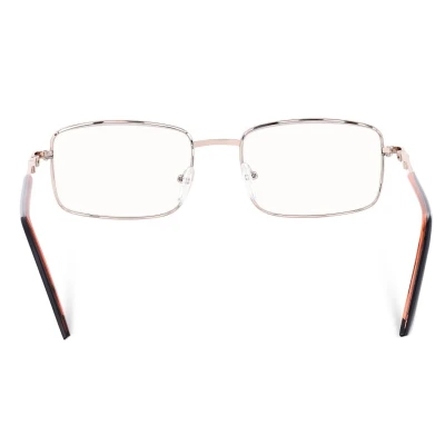 Plusy +2.50 Fotochromowe korekcyjne okulary do czytania z flexami ST334 złoty/brąz