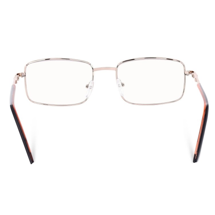Plusy +3.50 Fotochromowe korekcyjne okulary do czytania z flexami ST334 złoty/brąz