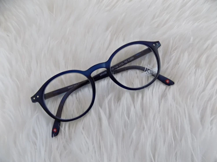 Asferyczne Okulary Lenonki do Czytania Montana Plusy MR65B moc: +3