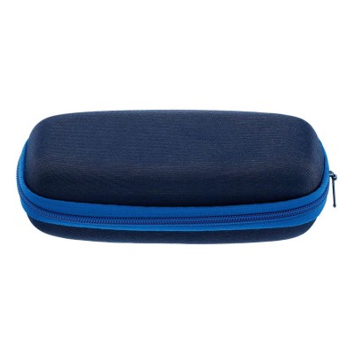 Elastyczne dziecięce oprawki okularowe zerówki okrągłe + gumka Sunoptic K7A granatowe