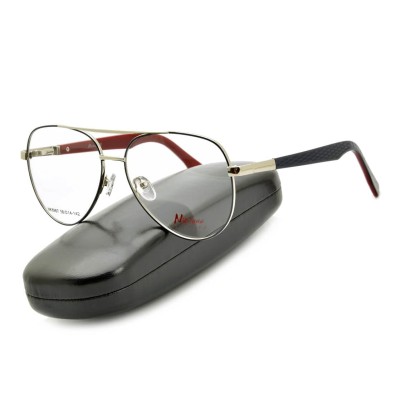 Oprawki okularowe pilotki korekcyjne NIKITANA na teleskopach STNK2A Srebrny/Granat