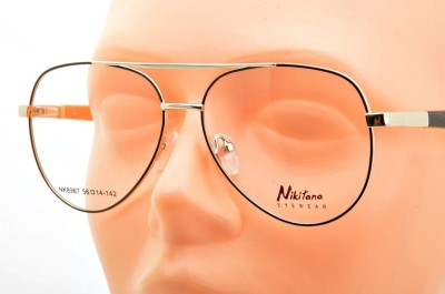 Oprawki okularowe pilotki korekcyjne NIKITANA na teleskopach STNK2B Złoty/Brąz