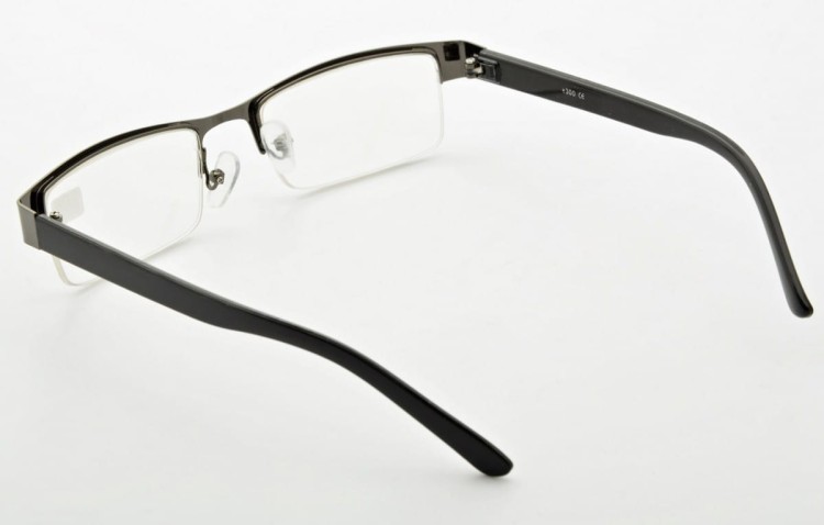 Plusy Okulary do czytania Moc: +2 metalowo-żyłkowe ST308