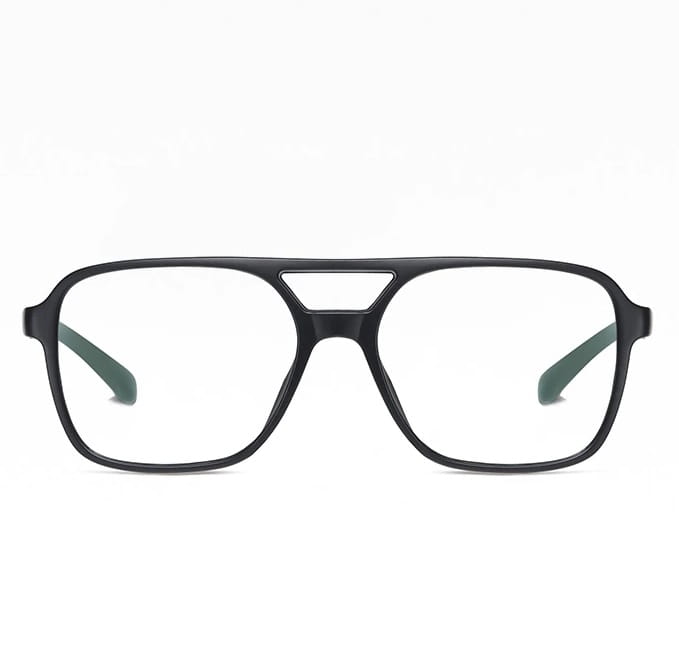 Okulary pilotki do komputera TV smartfona BLUE LIGHT zerówki czarne aviatory 2595A