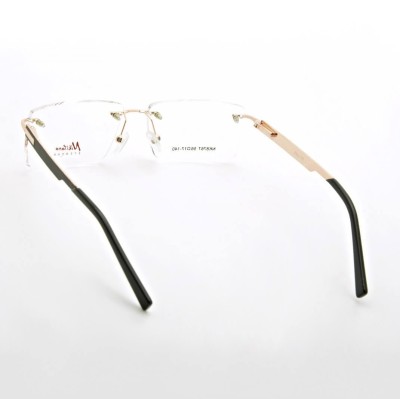 Bezramkowe prostokątne oprawki okularowe Nikitana na teleskopach STNK3 Złoty/Czarny