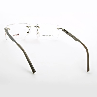 Bezramkowe prostokątne oprawki okularowe Nikitana na teleskopach STNK3A Grafitowe