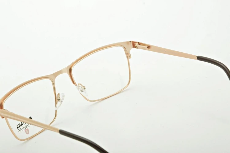 Złote oprawki okulary optyczne korekcyjne Montana MM604D