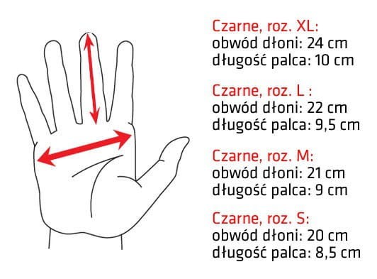 Rękawice sportowe lekkie i oddychające ARCTICA OG-03A black/red r.S - ze skazą!