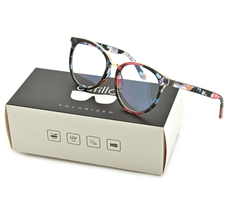 Okulary damskie z filtrem BLUE LIGHT do komputera zerówki EST-110K