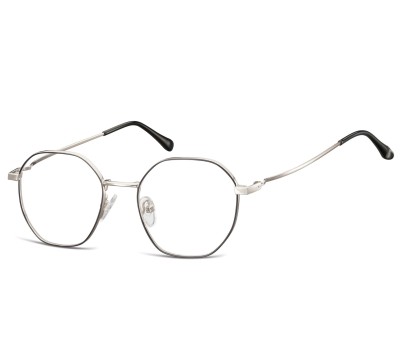 Okulary zerówki korekcyjne owalne L126B grafitowo czarne