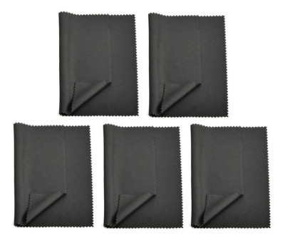 5x Czarna ściereczka do okularów Mikrofibra