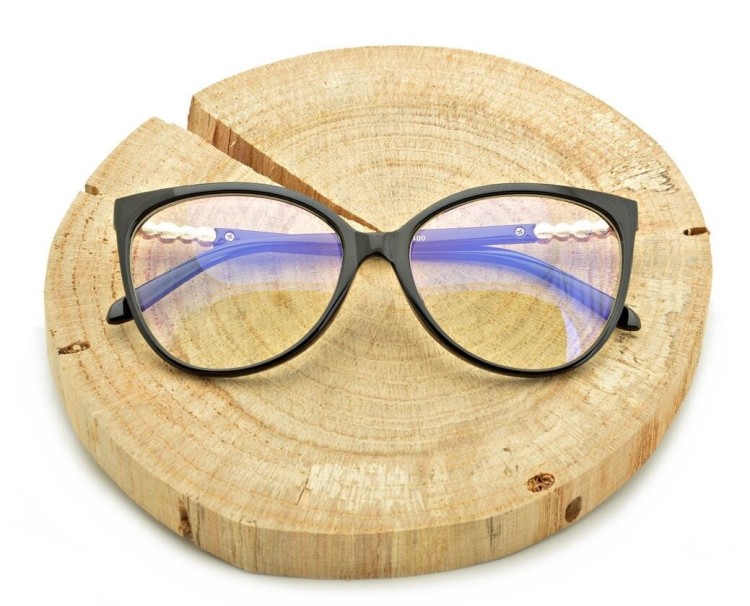 Okulary damskie z filtrem BLUE LIGHT do komputera zerówki EST-108K-1 Estillo
