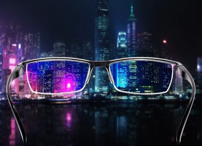 Korekcyjne okulary PLUSY moc: +3 z filtrem BLUE LIGHT do komputera i czytania ST313
