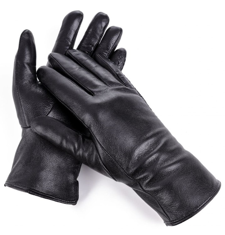 Damskie Rękawiczki skórzane ocieplane Dotykowe 'miś' RKW9-M rozm.M