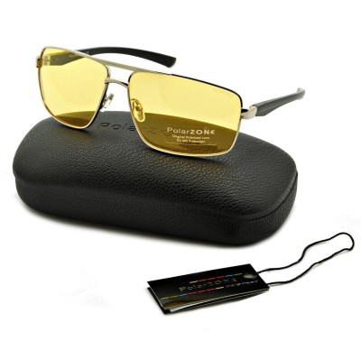 Męskie Rozjaśniające okulary do Jazdy Nocą dla kierowców Polaryzacyjne PolarZone POL-14Y-4