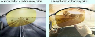 Męskie Rozjaśniające okulary do Jazdy Nocą dla kierowców Polaryzacyjne PolarZone POL-14Y-4