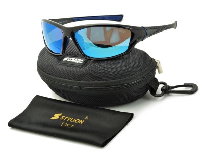 Męskie sportowe okulary lustrzane przeciwsłoneczne z polaryzacją SPD122LA