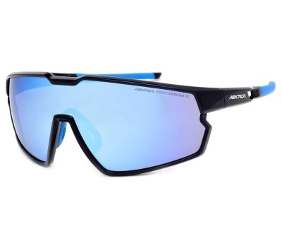 Rowerowe okulary przeciwsłoneczne sportowe z niebieską lustrzanką Arctica S-333A