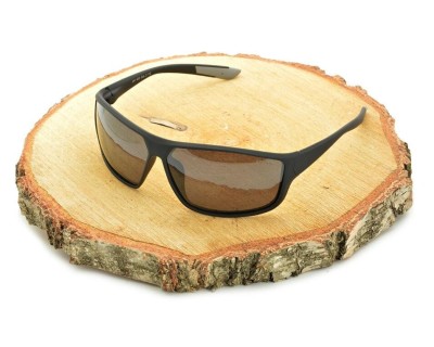 Męskie sportowe okulary przeciwsłoneczne czarne z polaryzacją SPD190