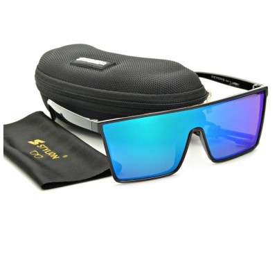 Męskie Okulary przeciwsłoneczne Pilotki Pełne Lustro UV400 STR-1647C