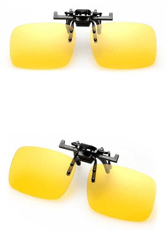 Żółte nakładki na okulary korekcyjne z polaryzacją - rozjaśniające NA-168