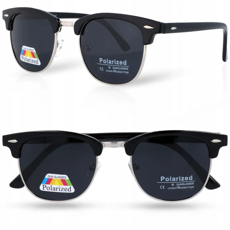 Okulary przeciwsłoneczne półramki z polaryzacją Unisex POL-5060A