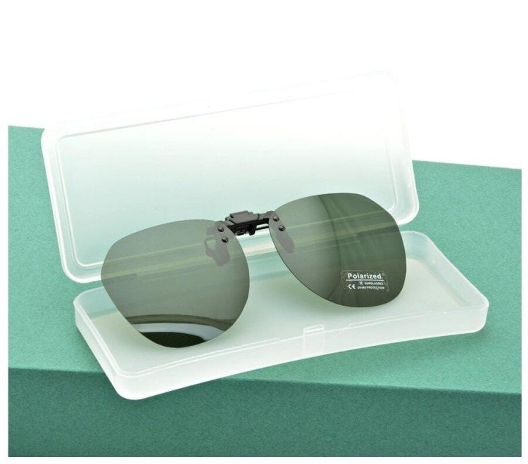 Nakładki przeciwsłoneczne z polaryzacją na okulary korekcyjne zielone NA-210