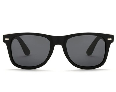 Przeciwsłoneczne Czarne matowe okulary nerdy NR-81