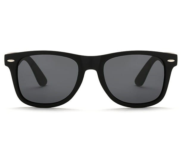 Przeciwsłoneczne Czarne matowe okulary nerdy NR-81