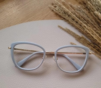 Okulary oprawki korekcyjne kocie oczy zerówki Sunoptic flex MTR-99A szaro-złote