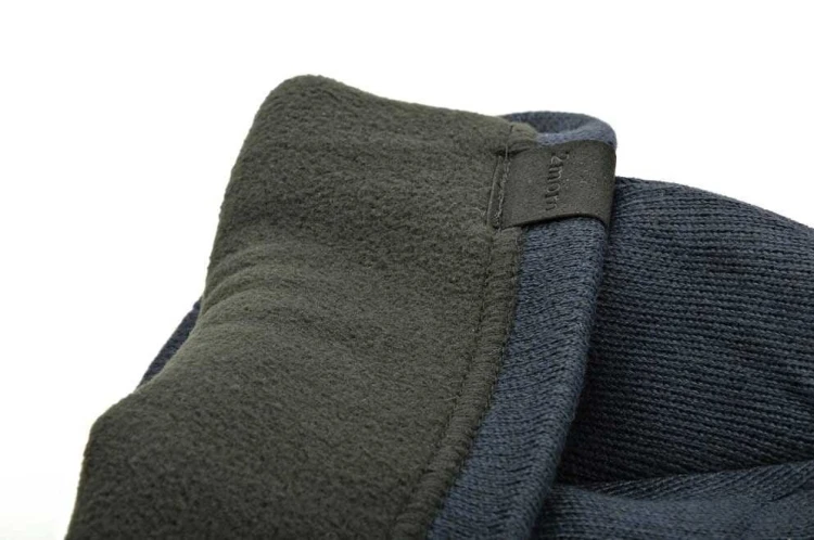 Męska Czapka Zimowa ocieplana polarem - L/XL 2MORO ST-560A kolor granatowy