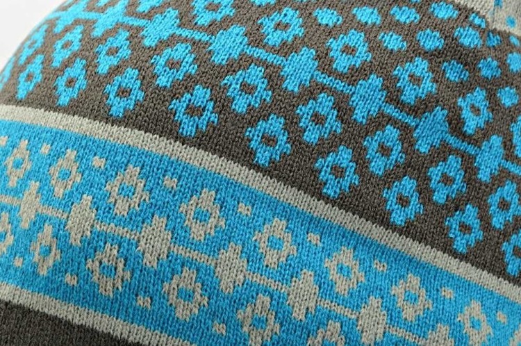 Męska Czapka Zimowa z pomponem ocieplana polarem - L/XL ST-562