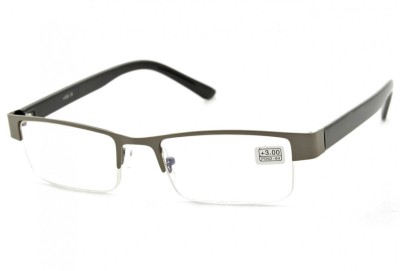 Plusy Okulary do czytania Moc: +4.00 metalowo-żyłkowe ST308