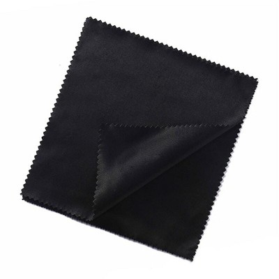 Ściereczka z Mikrofibry do okularów - czarna - 15x10