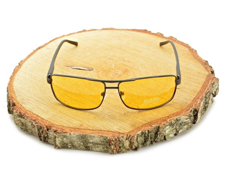 Rozjaśniające męskie okulary do jazdy nocą polaryzacyjne EST-611Y-1 Estillo