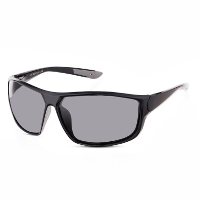 Męskie sportowe okulary przeciwsłoneczne czarne z polaryzacją SPD190A
