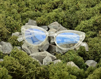 Okulary damskie do komputera kocie z filtrem BLUE Light zerówki 25107B