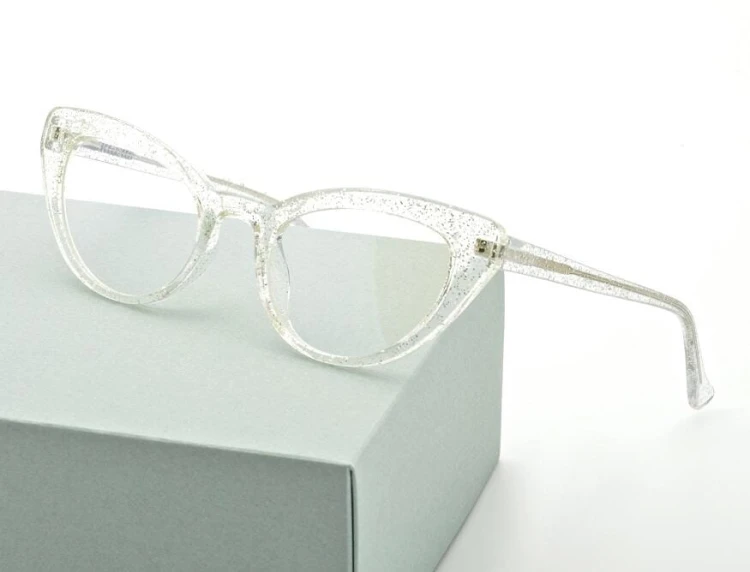 Okulary damskie do komputera kocie z filtrem BLUE Light zerówki 25107B