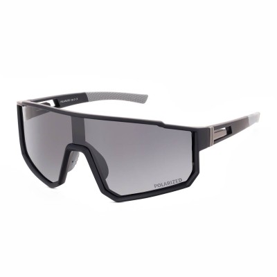 Sportowe okulary przeciwsłoneczne z polaryzacją i filtrem UV400 Czarne POL-464