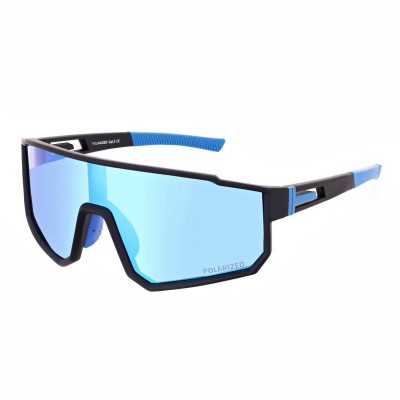 Sportowe okulary przeciwsłoneczne z polaryzacją i filtrem UV400 POL-465 Black/Blue
