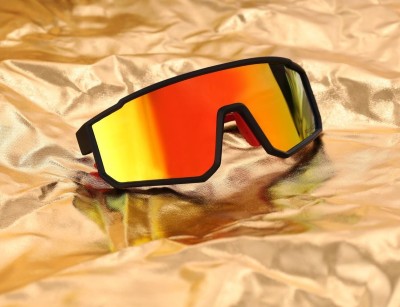 Sportowe okulary przeciwsłoneczne z polaryzacją i filtrem UV400 POL-465B Black/Red