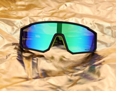 Sportowe okulary przeciwsłoneczne z polaryzacją i filtrem UV400 POL-465C Black/Green