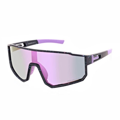 Sportowe okulary przeciwsłoneczne z polaryzacją i filtrem UV400 POL-466A czarny/fiolet