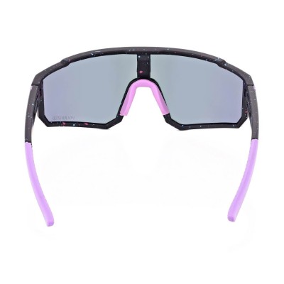 Sportowe okulary przeciwsłoneczne z polaryzacją i filtrem UV400 POL-466A czarny/fiolet