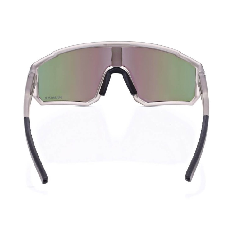 Sportowe okulary przeciwsłoneczne z polaryzacją i filtrem UV400 POL-466B szary/zielony