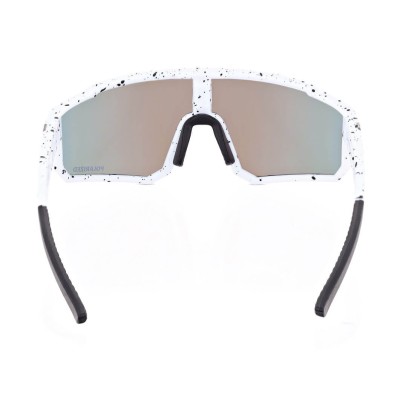 Sportowe okulary przeciwsłoneczne z polaryzacją i filtrem UV400 POL-468 white/blue