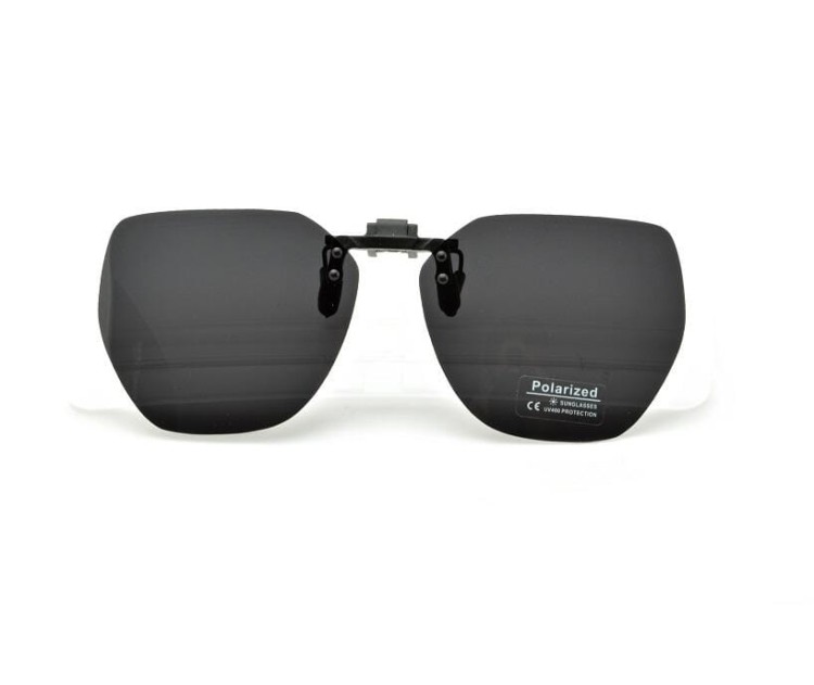 Czarne nakładki przeciwsłoneczne z polaryzacją na okulary korekcyjne NA-211